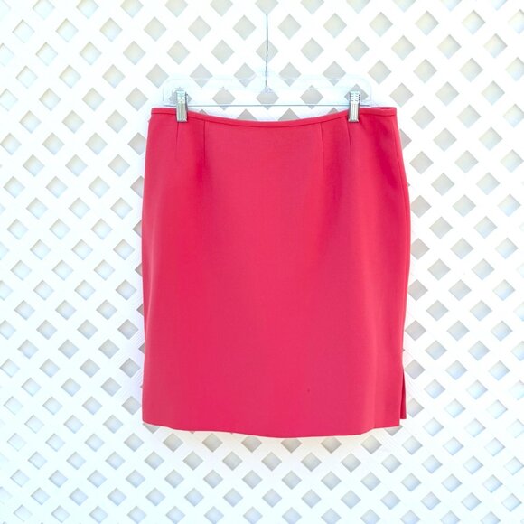 BEAUTIFUL TAHARI CORAL 3-PIECE SUIT-SKIRT SET WITH JEWELED BUTTON ACCENT - Picture 2 of 4